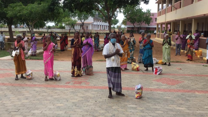 Población atendida por los jesuitas de Tamil Nadu en la crisis del coronavirus