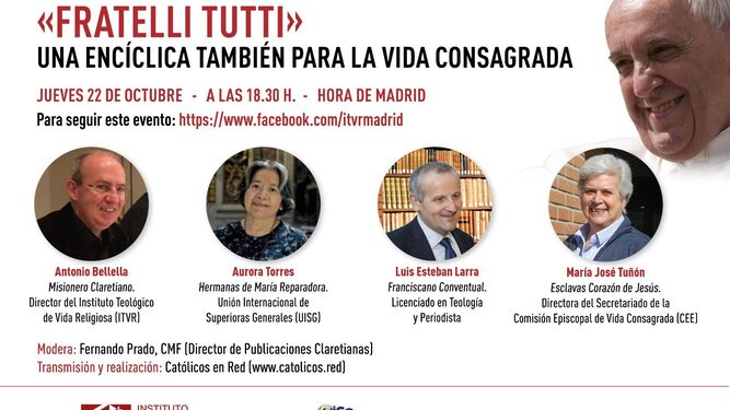 Fratelli Tutti y la vida consagrada, coloquio en el ITVR