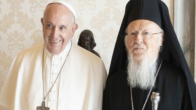 Papa Francisco y Bartolomé I, Patriarca Ecuménico de la Iglesia Ortodoxa