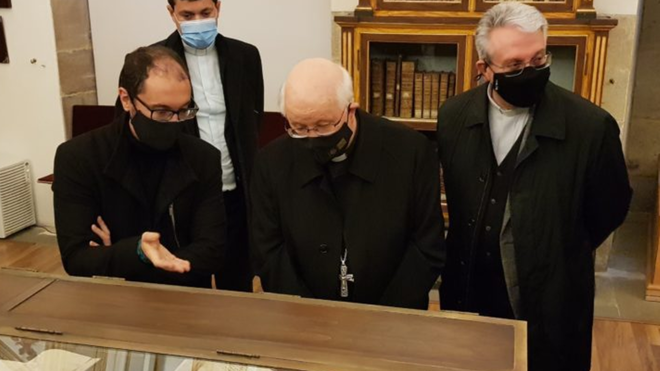 Julián Barrio, en la presentación de la exposición