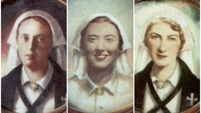 De izquierda a derecha, Octavia Iglesias Blanco, Olga Pérez Monteserín Núñez y Pilar Gullón Iturriaga