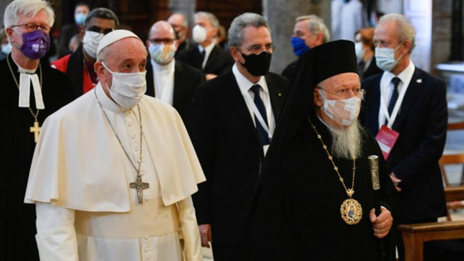 Francisco junto a Bartolomé