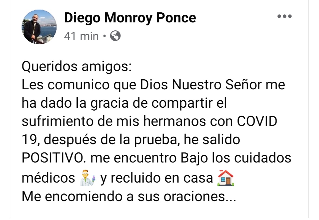 Diego Monroy. Gracia y covid-19