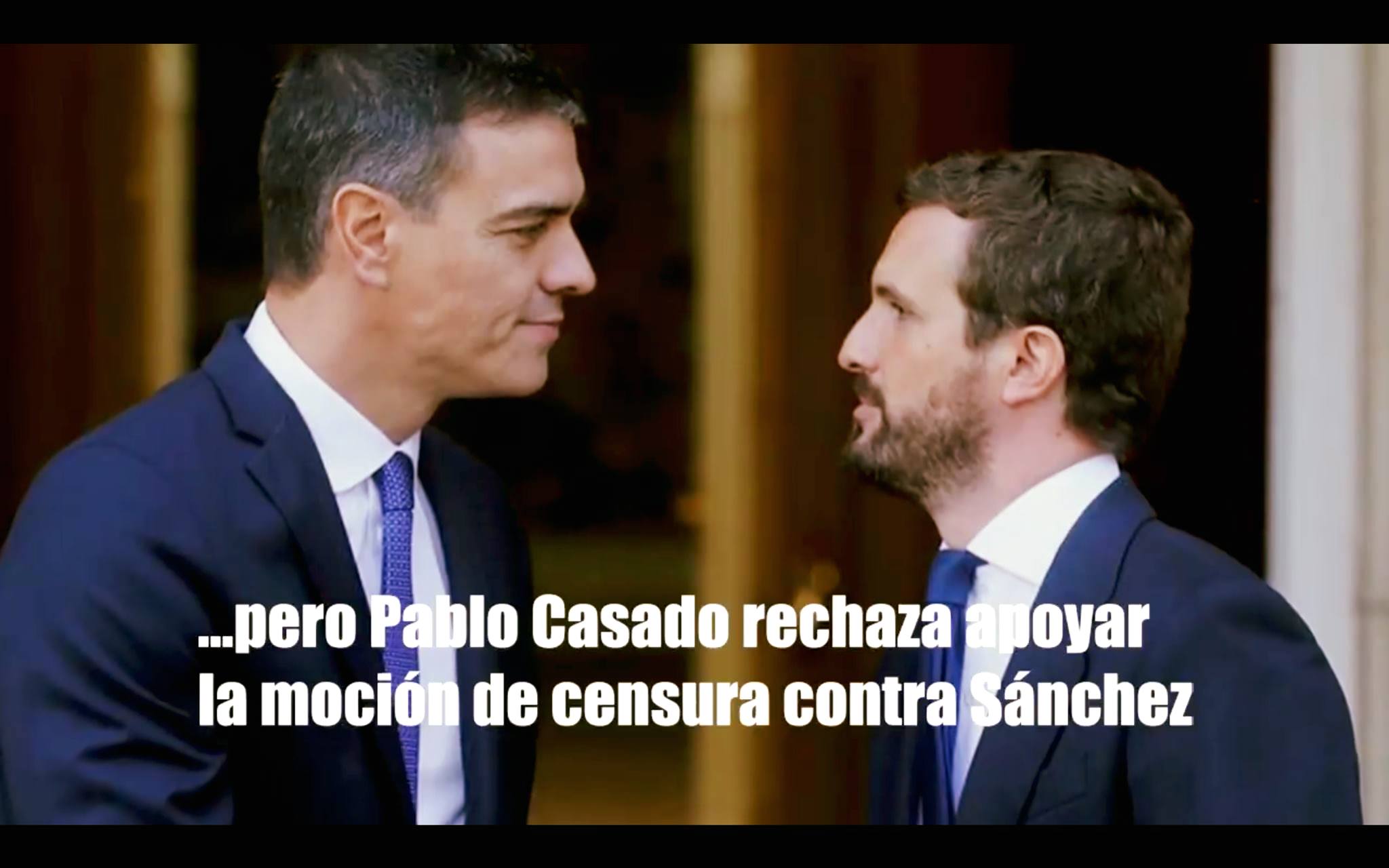 Pablo Casado rechaza apoyar la moción de censura