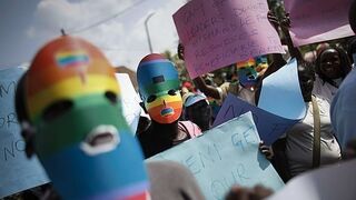 Protesta de los gays en Uganda