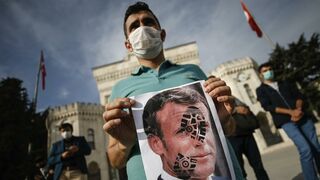 Manifestación contra Macron en Estambul