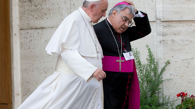 Marcello Semeraro con el Papa