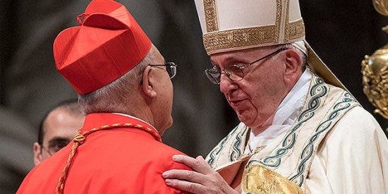 Barreto con el Papa Francisco