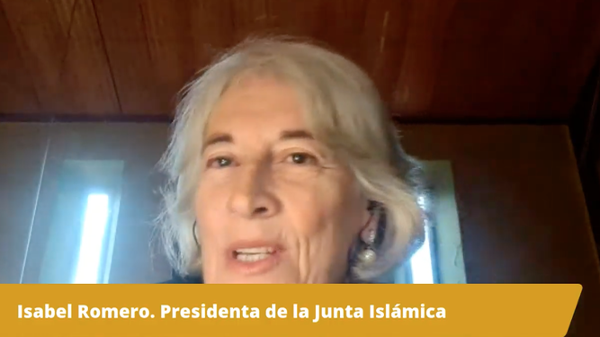 Isabel Romero, durante el webinar