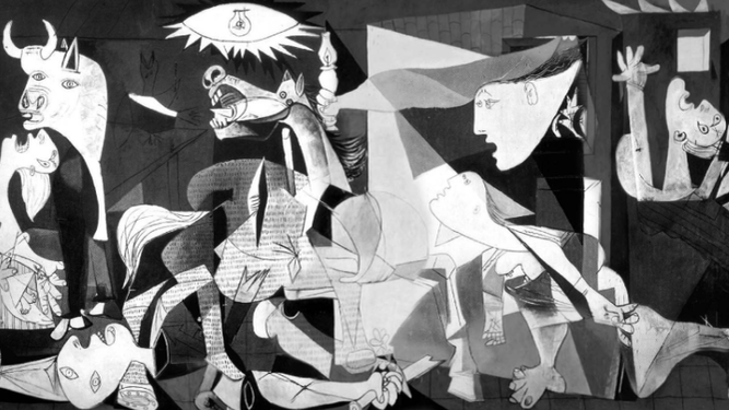 Detalle del Guernica de Picasso