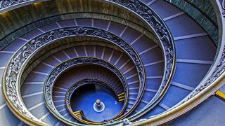 Escalera de Bramante. Museo Vaticano
