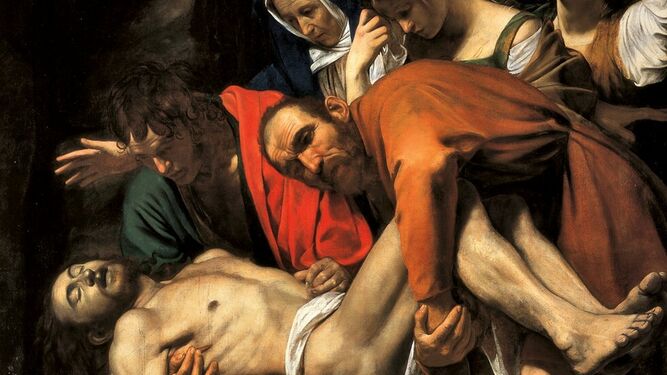 El Descendimiento. Caravaggio. Museo Vaticano
