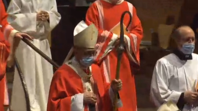 Omella, en la beatificación de Roig