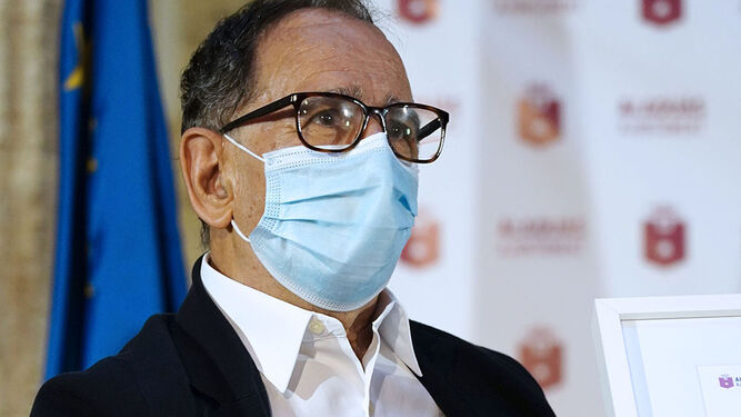 Durante la recepción del premio Castell d´Alaquás el pasado 7 de octubre