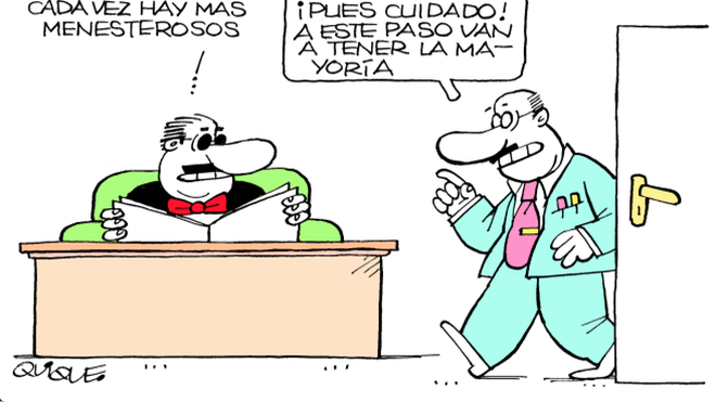 Cada vez hay más menestorosos