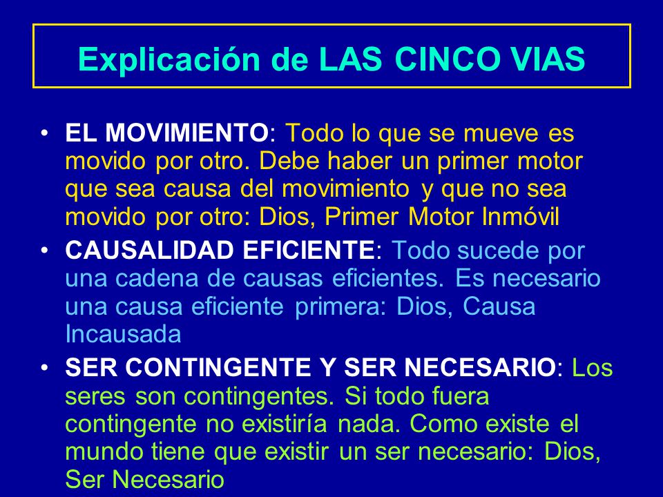 Explicación+de+LAS+CINCO+VIAS