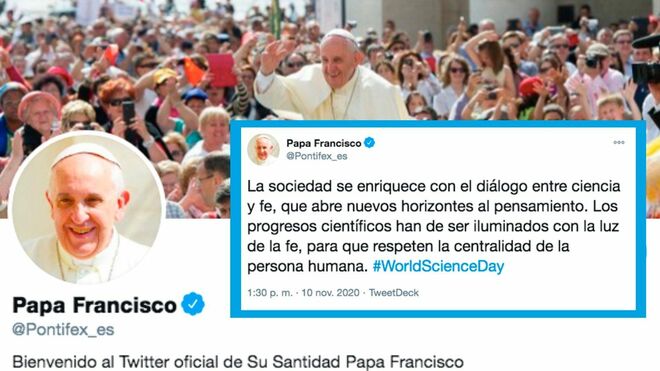 El tuit de Francisco en el Día Mundial de la Ciencia para la Paz y el Desarrollo