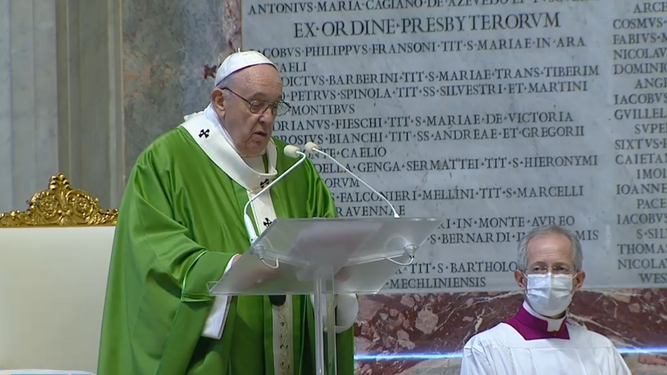 El Papa, en la misa de los pobres