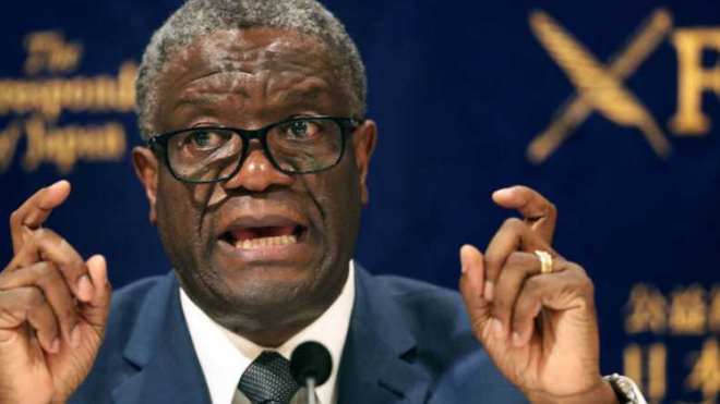 Denis Mukwege, ginecólogo congoleño y Premio Nobel de la Paz