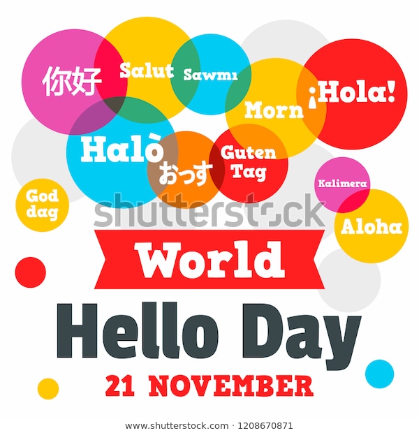 world-hello-day-concept-background-600w-1208670871