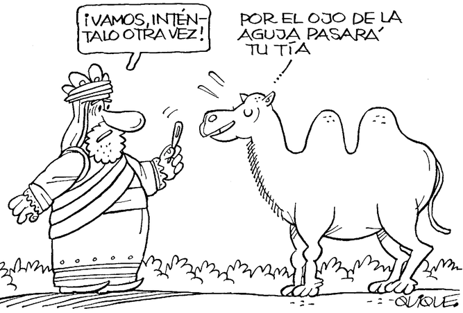 El camello y el ojo de la aguja