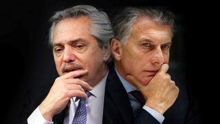 Alberto Fernández y Mauricio Macri