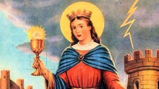 Santa Bárbara. (Abogada y protectora de rayos y tormentas, incluidas las virtuales)