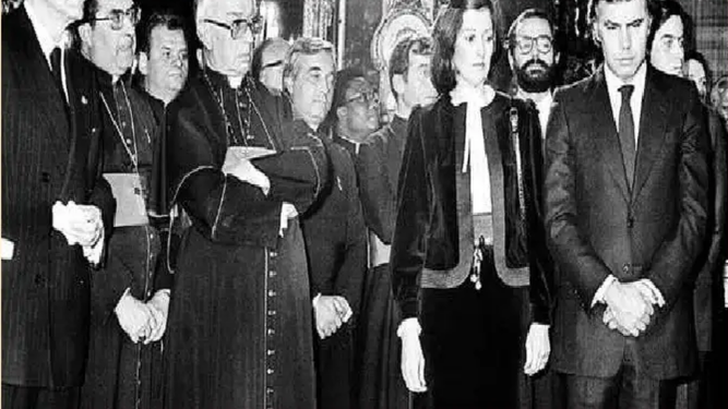 Cardenal Tarancón y Felipe González