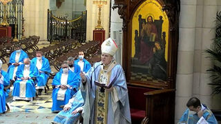Osoro durante la Vigilia de la Inmaculada en Madrid