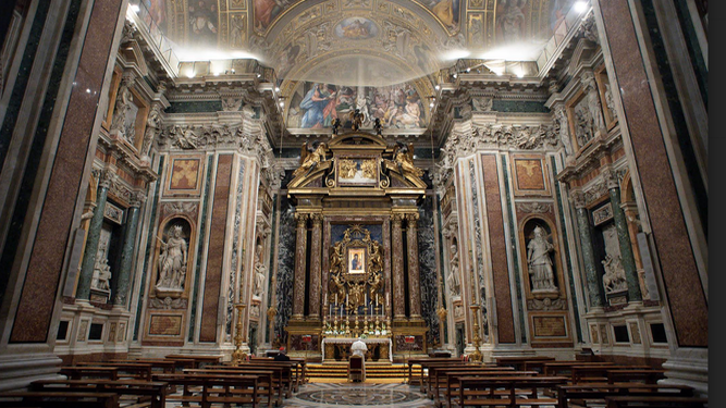 El Papa, en Santa María la Mayor