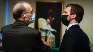 Omella, con Pablo Casado