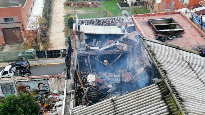Así quedó la nave okupada en Barcelona