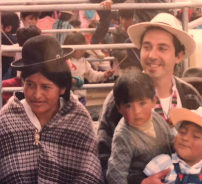 Valera, en su época de misionero en Bolivia