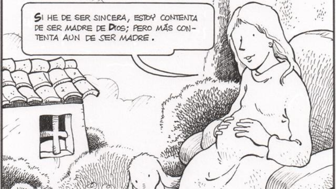 Contenta de ser madre