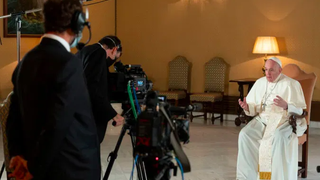 Francisco, grabando el documental para Netflix