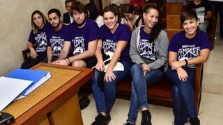 Los condenados, durante el juicio