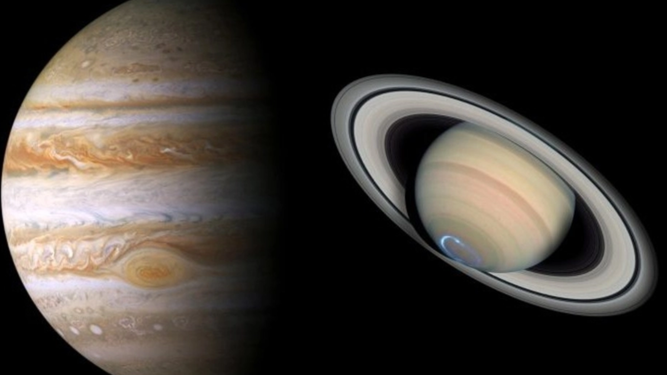 Jupiter y Saturno