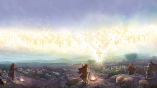 El ángel y los pastores