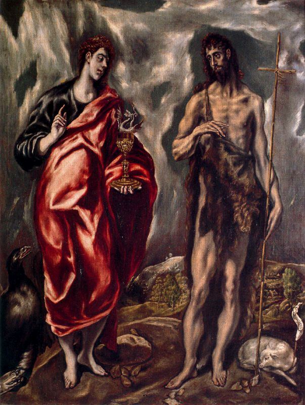 San Juan Bautista y San Juan Evangelista_ El Greco_