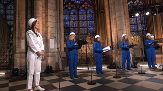Concierto de Navidad entre las ruinas de Notre Dame