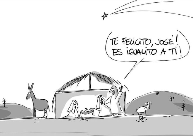 Igualito que su padre...