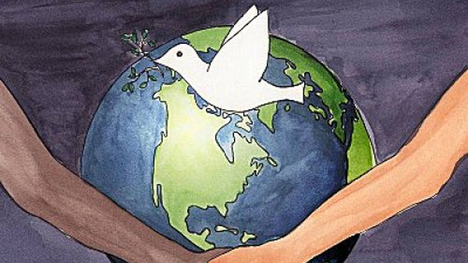 "Dichosos los que trabajan por la paz"