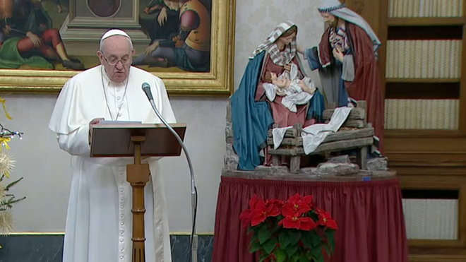 El Papa y el belén