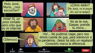 (NOCHE DE REYES) Ya se conectan los Reyes Magos, ya se conectan los Reyes Magos... con el portal de Belén