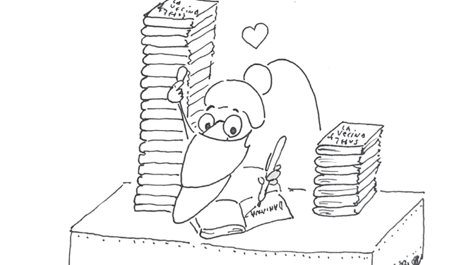 La Damiana firma sus libros sobre Jesús