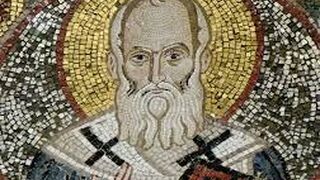 San Gregorio de Nisa (Uno de los Padres Capadocios, columnas de la Iglesia)