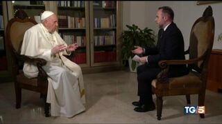 Entrevista al Papa en Mediaset Italia