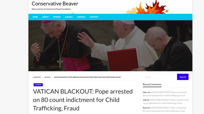 ¿El Papa detenido? La primera gran 'fake news' de 2021