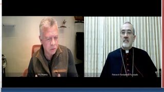 El rey Abdullah II y monseñor Pizzaballa, patriarca latino de Jerusalén