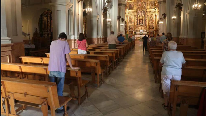 Limitación de aforo en iglesias